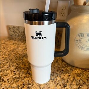 Stanley Classic White and Black Travel Mug